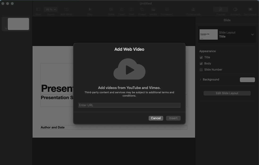 embed a youtube video in powerpoint for mac